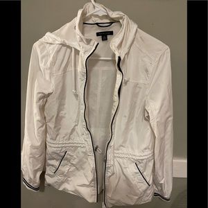 White Tommy Hilfiger Rain Jacket